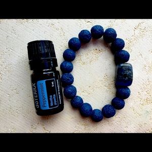 Handmade! Lava beads diffuser w essential oil.